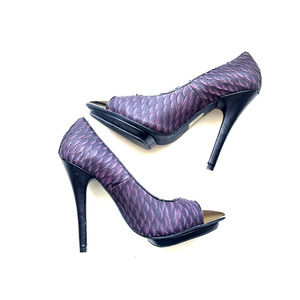 Jeffrey Campbell Bullet Ex Pumps Snakeskin Pointed